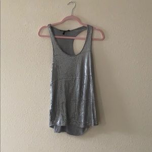 Bcbg sequin tank top